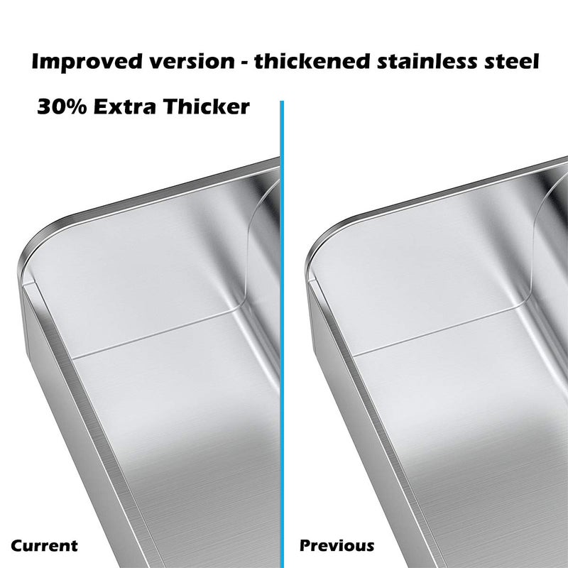 Skyflame Universal Stainless Steel Griddle Flat Top Plate with Even Heating Bracing for BBQ Charcoal/Gas Grills, Camping, Tailgating, and Parties 17" x 13" - Image 4